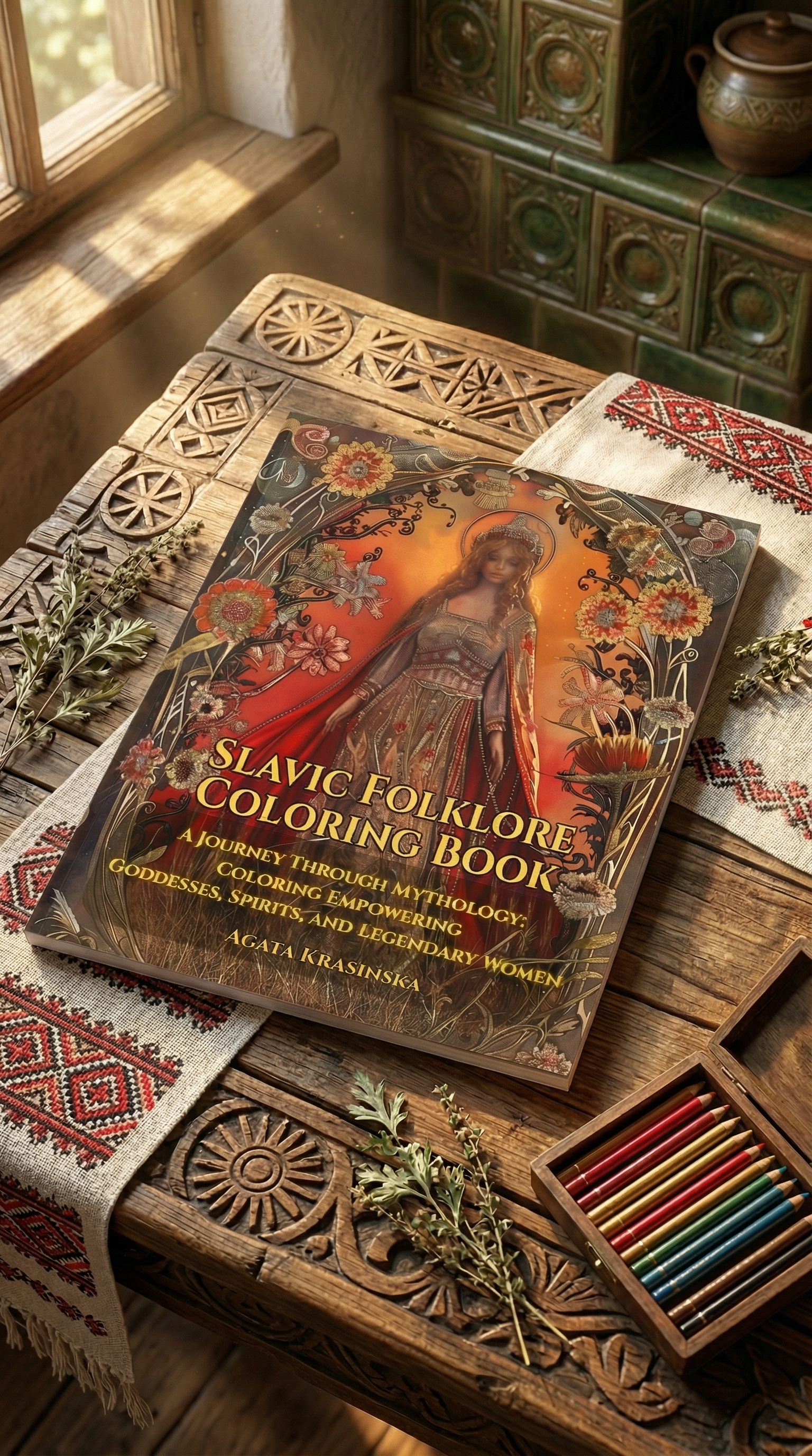 The Divine Slavic Feminine: A Journey Through Mythology: Coloring Empowering Goddesses, Spirits, and Legendary Women